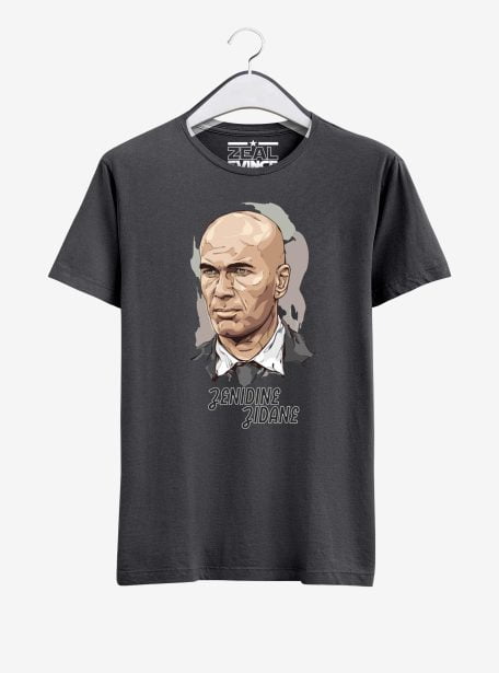 Zenidine-Zidane-T-Shirt-01-Men-Charcoal-Melange-Hanging