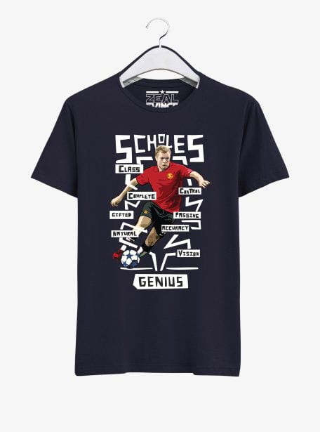 Manchester-United-Legend-Paul-Scholes-T-Shirt-01-Navy-Blue