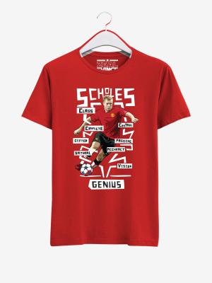 Manchester-United-Legend-Paul-Scholes-T-Shirt-01-Red