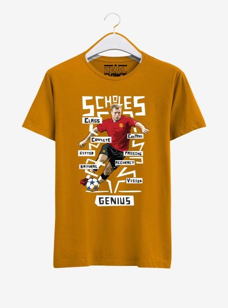 Manchester-United-Legend-Paul-Scholes-T-Shirt-01-Yellow