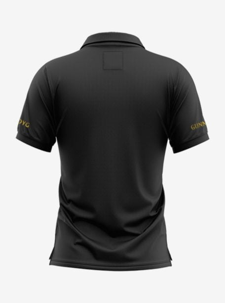 Arsenal-Golden-Crest-Black-Polo-T-Shirt-Back