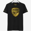 Arsenal Golden Crest Round Neck T Shirt-Front
