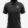 Barcelona-Silver-Crest-Black-Polo-T-Shirt-Front