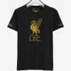 Liverpool Golden Crest Round Neck T Shirt Front