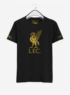 Liverpool Golden Crest Round Neck T Shirt Front
