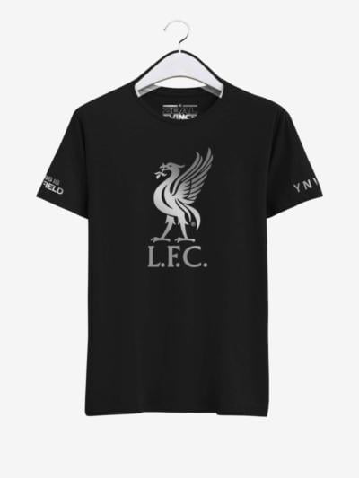 Liverpool Silver Crest Round Neck T Shirt Front