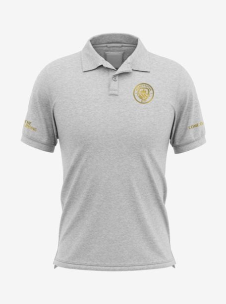 Manchester-City-Golden-Crest-Grey-Melange-Polo-T-Shirt-Front