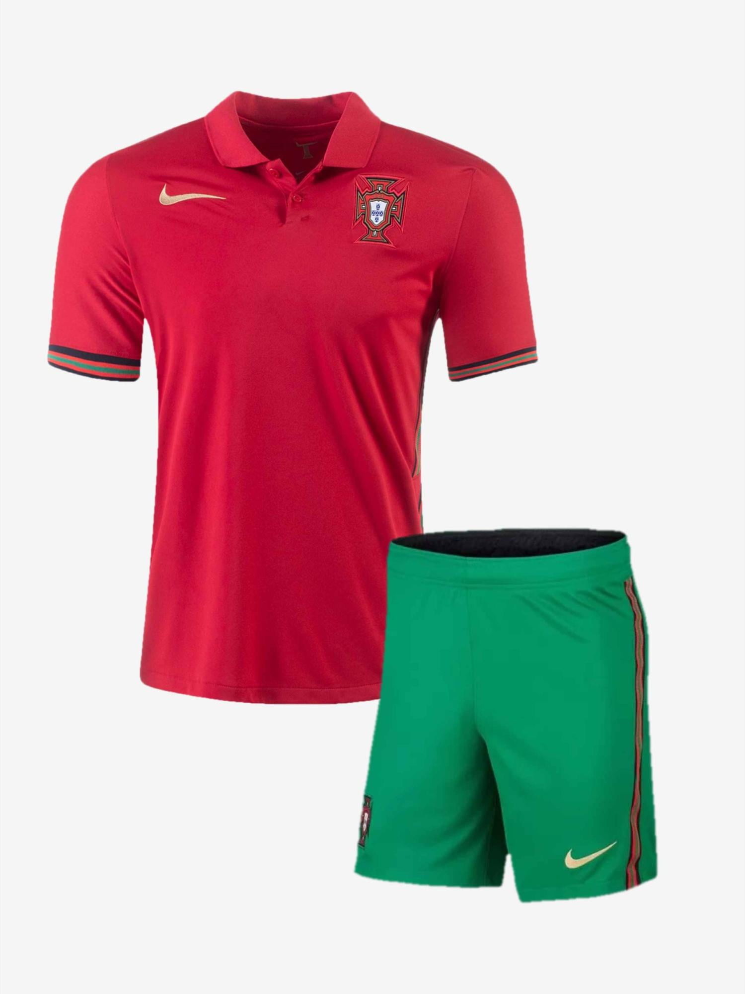 Portugal-Home-Football-Jersey-And-Shorts-Euro-21-Season