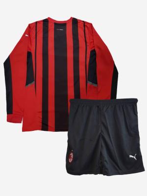 AC-Milan-Long-Sleeve-Home-Football-Jersey-And-Shorts-21-22-Season-Back