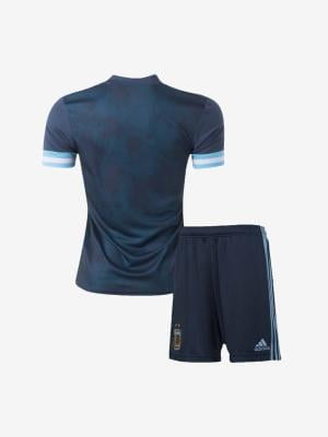 Kids-Argentina-Away-Football-Jersey-And-Shorts-21-22-Season-Back