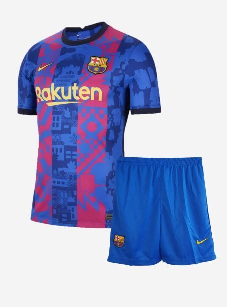 Barcelona-Third-Football-Jersey-And-Shorts-21-22-Season
