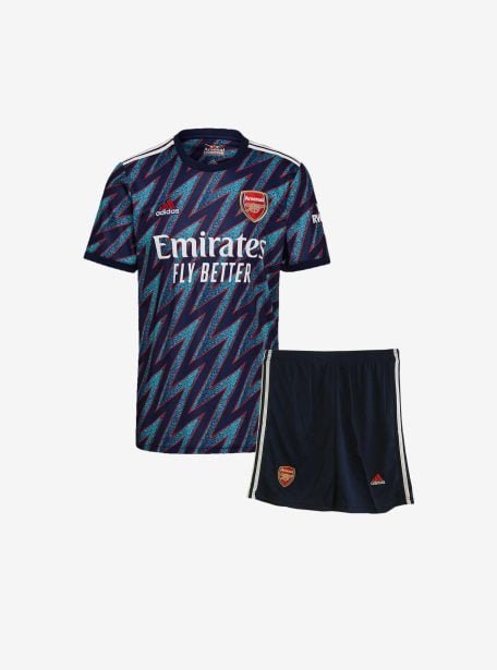 Kids-Arsenal-Third-Football-Jersey-And-Shorts-21-22-Season