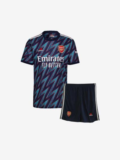 Kids-Arsenal-Third-Football-Jersey-And-Shorts-21-22-Season