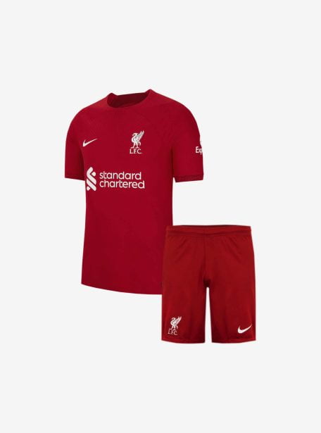 Kids-Liverpool-Home-Jersey-And-Shorts-22-23-Season