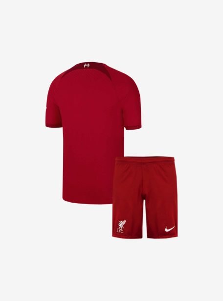 Kids-Liverpool-Home-Jersey-And-Shorts-22-23-Season-Back