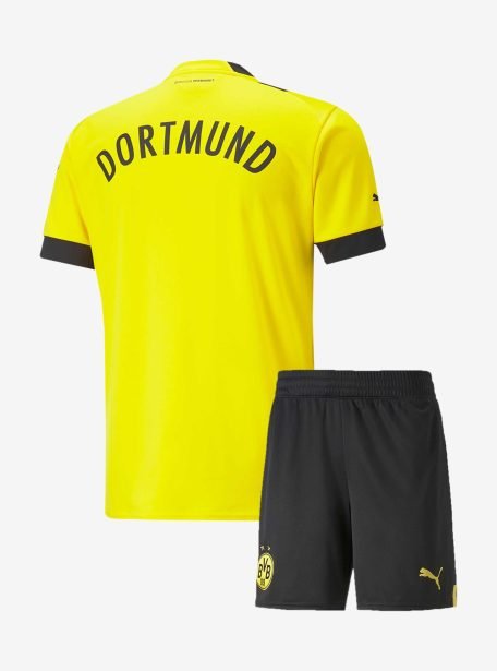 Borussia-Dortmund-Home-Jersey-And-Shorts-22-23-Season-Back