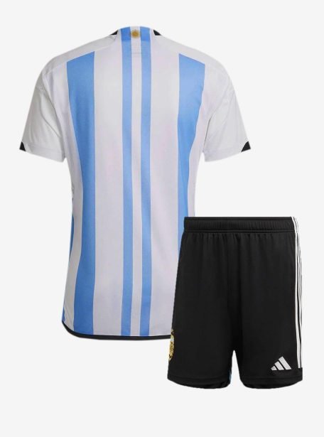 Argenina-Home-Foottball-Jersey-And-Shorts-2022-Worldcup-Backup