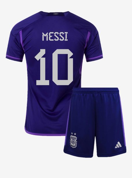 Argenina-Away-Lionel-Messi-Jersey-And-Shorts-2022-Worldcup-Back