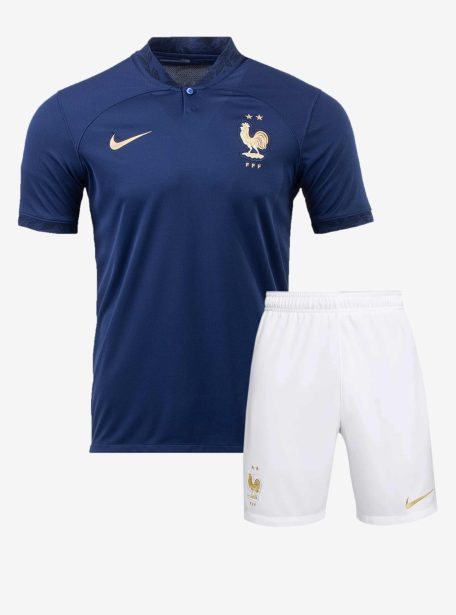 France-Home-Foottball-Jersey-And-Shorts-2022-Worldcup