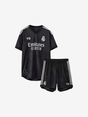 Kids-Real-Madrid-Y-3-Special-Black--Edition-Football-Jersey-And-Shorts-22-23-Season