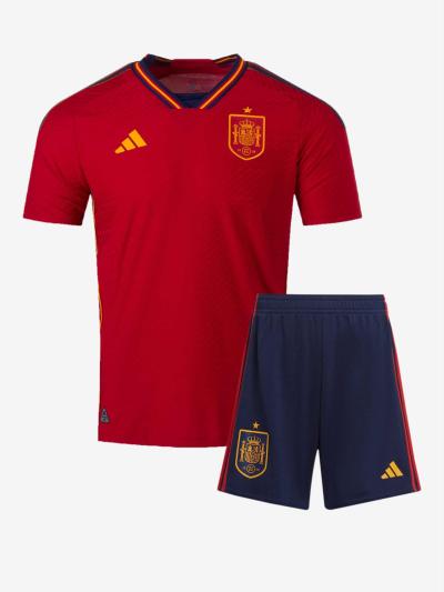 Spain-Home-Foottball-Jersey-And-Shorts-2022-Worldcup