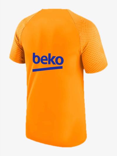 Barcelona-Nike-2021-2022-Strike-Jersey-Orange-Color-Back