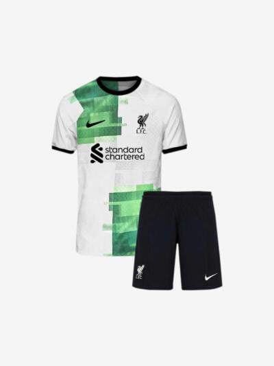 Kids-Liverpool-Away-Jersey-And-Shorts-23-24-Season-Premium-Front