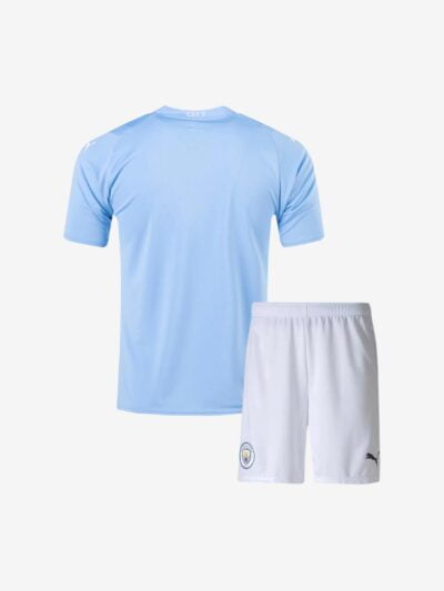 Kids-Manchester-City-Home-Jersey-And-Shorts-23-24-Season-Premium-Back